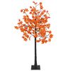 vidaXL &Eacute;rable de No&euml;l lumineux LED Marron 22 x 22 x 150 cm Plastique