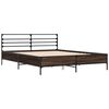 vidaXL Cadre de lit sans matelas chêne marron 160x200 cm