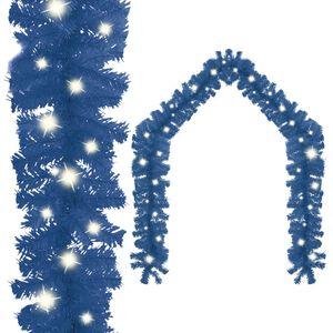 vidaXL Guirlande de No&euml;l avec lumi&egrave;res LED 5 m Bleu