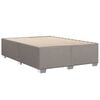 vidaXL Cadre de lit sans matelas taupe 160x200 cm tissu