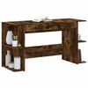 vidaXL Bureau ch&ecirc;ne fum&eacute; 140x50x75 cm bois d'ing&eacute;nierie