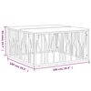 vidaXL Table basse argent&eacute; acier inoxydable et bois massif d'acacia