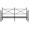vidaXL Lit de jour avec gigogne sans matelas noir 75x190 cm