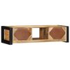 vidaXL Meuble TV 100x30x25 cm bois massif de manguier brut