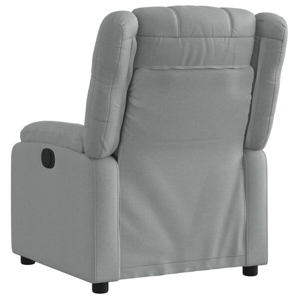 vidaXL Fauteuil inclinable gris clair tissu