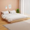 vidaXL Cadre de lit sans matelas bois massif 160x200 cm