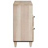 vidaXL Cabinet de chevet Beige 50 x 33 x 62 cm Bois d'acacia massif
