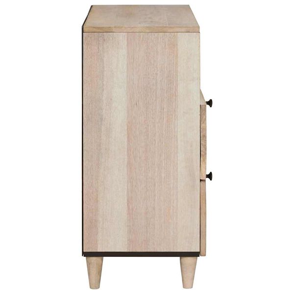 vidaXL Cabinet de chevet Beige 50 x 33 x 62 cm Bois d'acacia massif