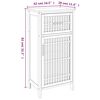 vidaXL Armoire de salle de bain 42x29x82 cm Bois massif de noyer