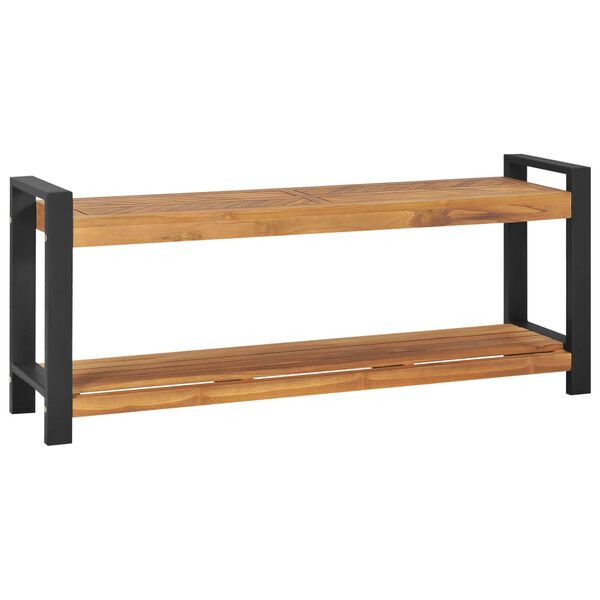 vidaXL Banc 120 cm Bois de teck solide