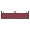 vidaXL T&ecirc;te de lit suspendue Uni Bordeaux 210 x 55 x 5 cm PU antique