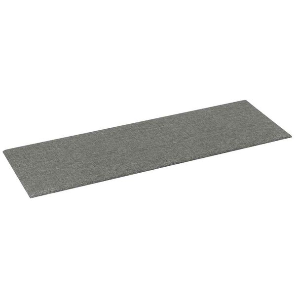 vidaXL Panneaux muraux 12 pcs Gris clair 90x30 cm Tissu 3,24 m&sup2;