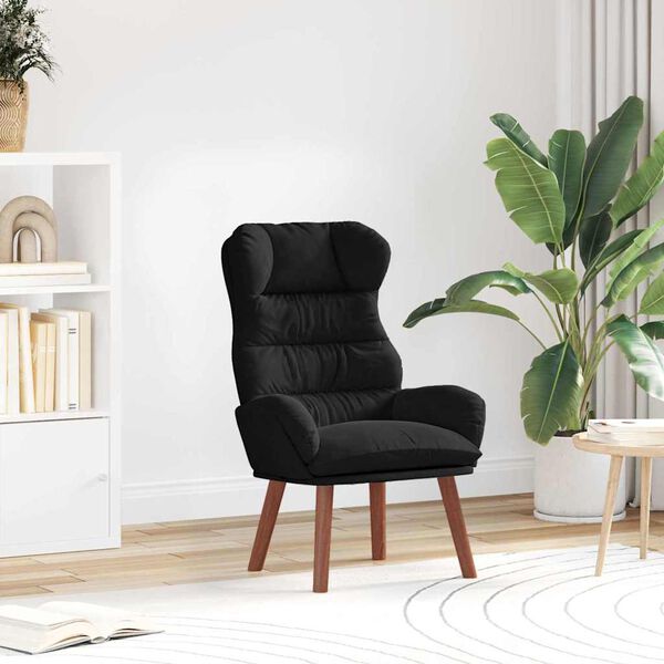 vidaXL fauteuil Noir 69 x 74 x 93 cm Velours