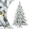 vidaXL Sapin de No&euml;l Artificiel &agrave; Branches Articul&eacute;es Blanc 240 cm
