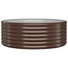 vidaXL Lit sur&eacute;lev&eacute; de jardin Acier galvanis&eacute; marron