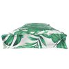 vidaXL Coussin de palette Floral Motif Feuille Verte 180 x 40 x 8 cm