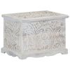 vidaXL Bo&icirc;te de rangement 58x40x40 cm Bois d'acacia solide