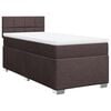 vidaXL Sommier &agrave; lattes de lit avec matelas Marron fonc&eacute; 90x190 cm