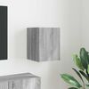 vidaXL Meuble TV mural Gris Sonoma 30 x 31 x 40 cm Bois d'ing&eacute;nierie