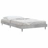 vidaXL Cadre de lit sans matelas gris b&eacute;ton 90x190 cm