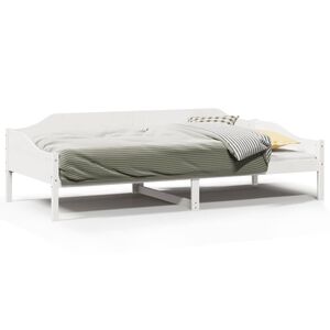 vidaXL Cadre de lit sans matelas blanc 80x200 cm bois massif de pin
