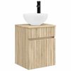 vidaXL Meuble de lavabo mural Ch&ecirc;ne Sonoma 39 x 35 x 63 cm