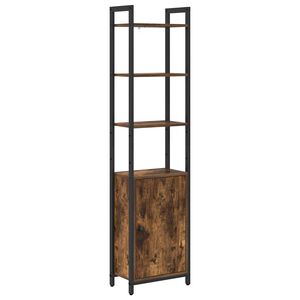 vidaXL Biblioth&egrave;que Ch&ecirc;ne fum&eacute; 40 x 24 x 161 cm Bois d'ing&eacute;nierie