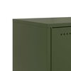 vidaXL Meuble TV vert olive 68x39x60,5 cm acier