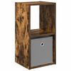 vidaXL Table de chevet Ch&ecirc;ne fum&eacute; 30,5 x 27 x 59,5 cm