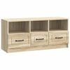 vidaXL Meuble TV Ch&ecirc;ne Sonoma 102 x 34,5 x 47 cm Bois d'ing&eacute;nierie