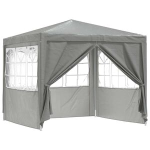 vidaXL Tente de f&ecirc;te 250 x 250 x 240 cm Gris clair PE et acier