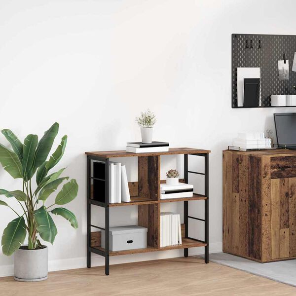 vidaXL &Eacute;tag&egrave;re Bois Ancien 82 x 32 x 79 cm Bois d'ing&eacute;nierie