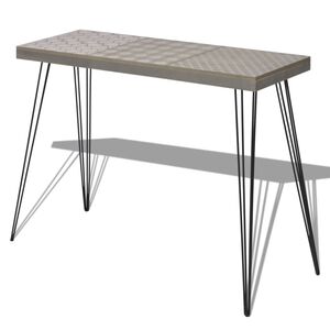vidaXL Table console 90 x 30 x 71,5 cm Gris