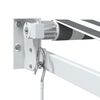 vidaXL Auvent r&eacute;tractable anthracite et blanc 4x3 m tissu et aluminium