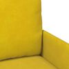 vidaXL Canap&eacute;s avec coussin 110cm Jaune Contreplaqu&eacute;