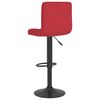 vidaXL Tabourets de bar lot de 2 rouge bordeaux tissu