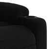 vidaXL Fauteuil inclinable de massage &eacute;lectrique Noir Tissu