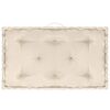 vidaXL Coussins de plancher de palette lot de 3 Beige Coton