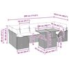 vidaXL Ensemble de canap&eacute; de jardin 8 pcs beige et gris clair