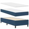 vidaXL Lit &agrave; ressorts avec matelas Bleu 80 x 200 cm tissu