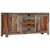 vidaXL Buffet gris 160x40x75 cm bois de sesham massif