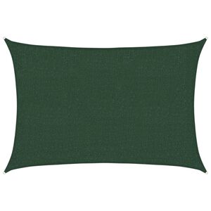 vidaXL Voile d'ombrage 160 g/m&sup2; Vert fonc&eacute; 2x2,5 m PEHD