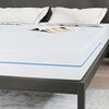 vidaXL Matelas Blanc 160 x 200 cm Tissu jacquard