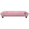 vidaXL Canapé pour enfants rose 100x50x26 cm velours