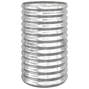 vidaXL Jardini&egrave;re de jardin Acier galvanis&eacute; 40x40x68 cm Argent&eacute;