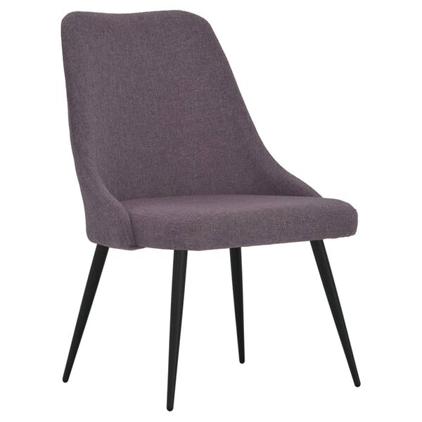 vidaXL Chaises &agrave; manger lot de 2 taupe tissu
