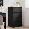 vidaXL Armoires de rangement 2 pcs Noir 60 x 48 x 105 cm
