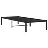 vidaXL Cadre de lit métal sans matelas noir 75x190 cm