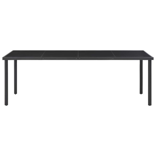 vidaXL Mobilier de salle &agrave; manger d'ext&eacute;rieur 11 pcs Acier