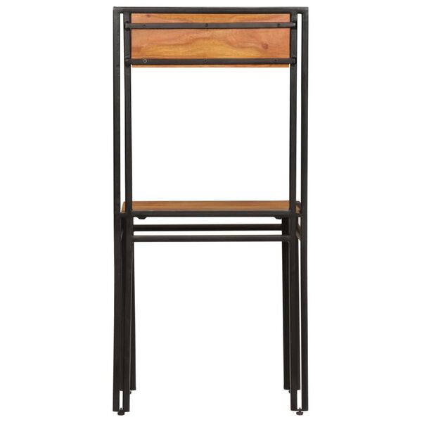 vidaXL Chaises à manger lot de 6 bois d'acacia massif